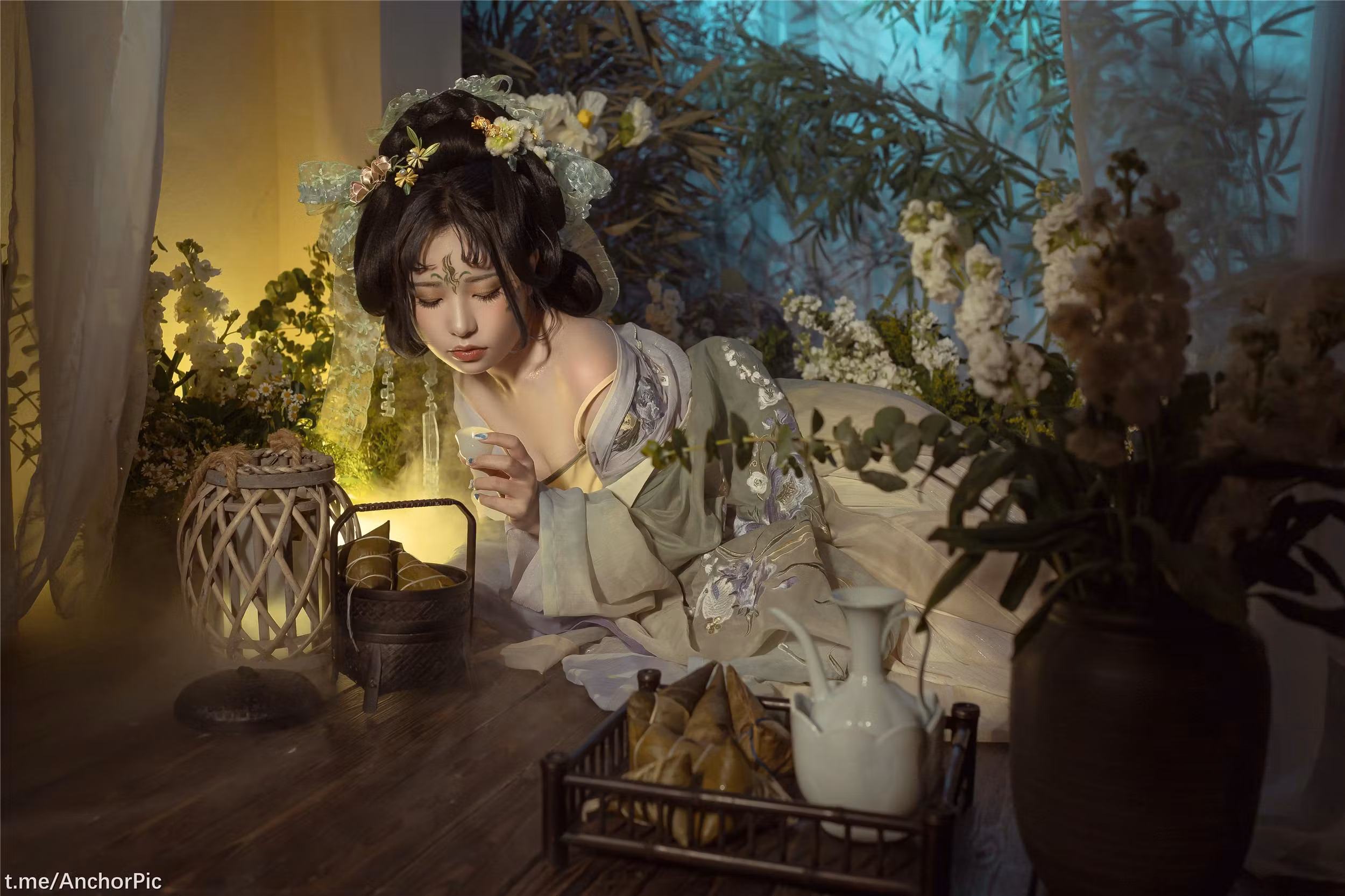 [喵小吉] [汉服/古风写真] 浣溪沙Cosplay·端午图集 [98P]-软桃社